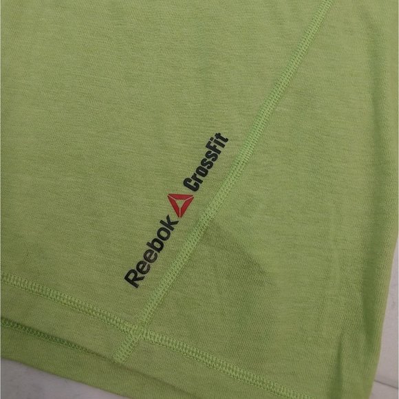 Reebok CrossFit Lime Green Athletic Workout T Shirt Men's Sz XL - Picture 3 of 8